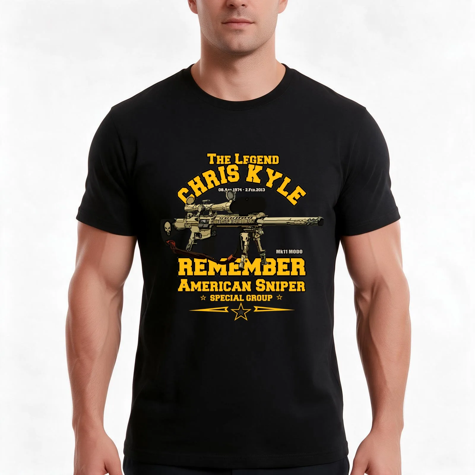 Remember Chris Kyle - American Sniper T-Shirt Summer Casual Cotton Tee Oversized Streetwear Tops Vintage Graphic Print
