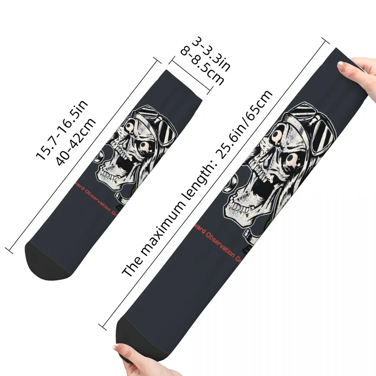 Hip Hop Retro Gun Skull Crazy Men's compression Socks Unisex Forward Group Harajuku Printed Funny Novelty Happy Crew Sock