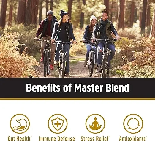 مكمل كبسولة الفطر المختلطة من ماستر، 10 مجمعات فطر، تعزز المناعة والحيوية وتخفيف التوتر #4