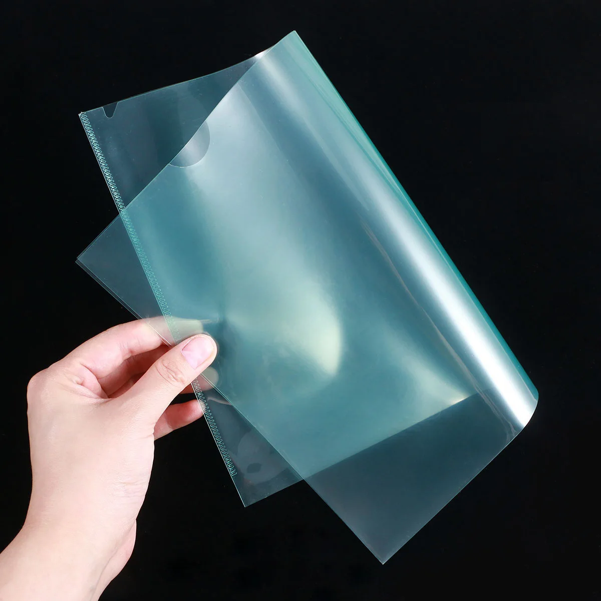 

30Pcs A4 Transparent Folder L Type File Organizer PP Document Expanding Wallet Easy Office School