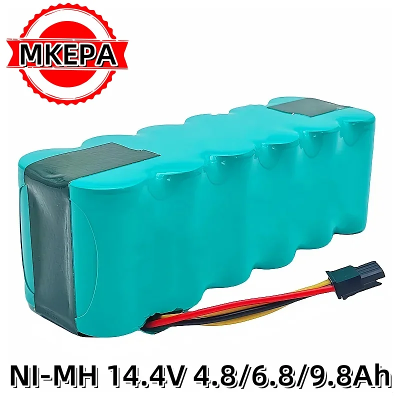 14.4V 4800mAh Ni-Mh Battery Compatible with AMIBOT, ARIETE BRICIOLA, DIBEA,MIDEA, PROFIMASTER, LP43SC2000P X500 Vacuum Cleaner