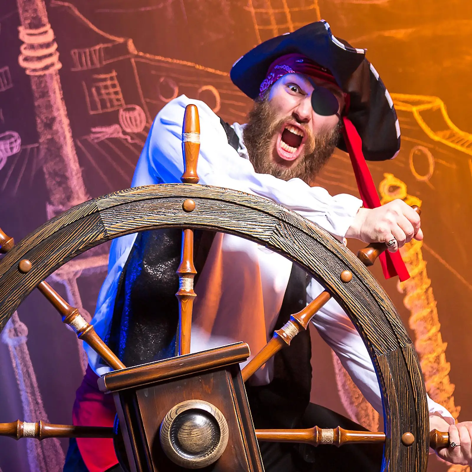 القراصنة لصقة عين لينة قابلة لإعادة الاستخدام حزام مرن قابل للتعديل يناسب الأطفال المراهقين الكبار قناع عين واحد واقية إيباتش العمل