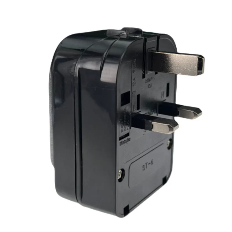 Universal 13A 250V HK Singapore Malaysia United Kingdom power cord online cable converter connector EU to UK adapter fused plug
