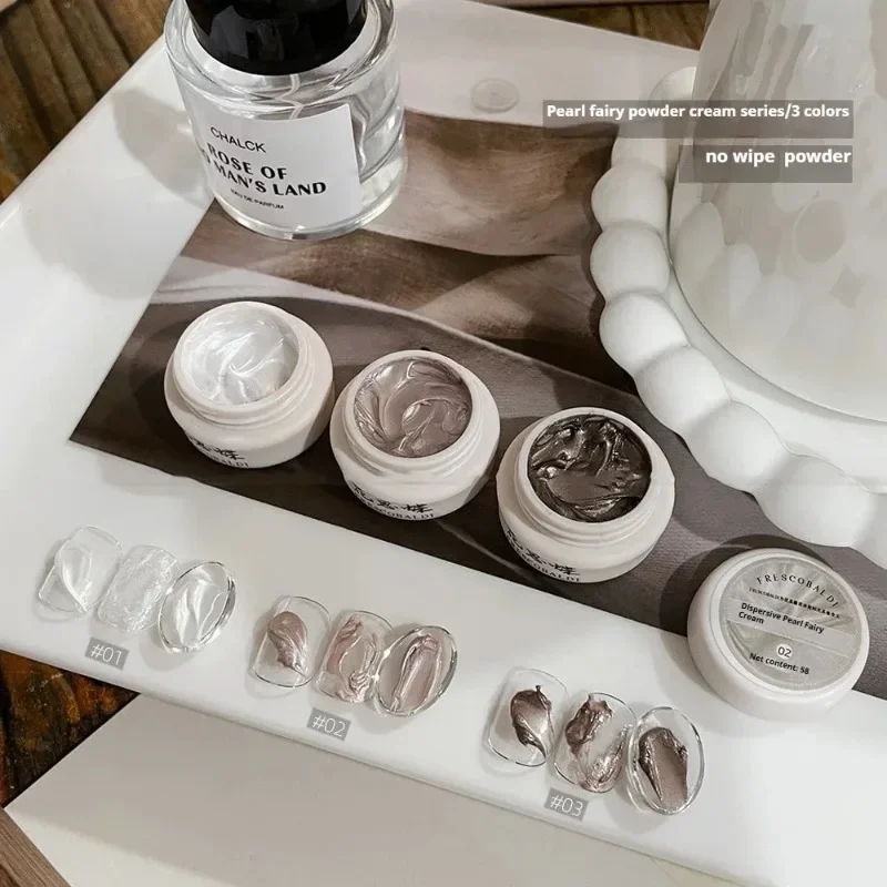 

DIY 3-цветный жемчужный крем без протирания, гель для моделирования ногтей, текстурированный крем для дизайна ногтей Docerarion, салонный крем для ногтей для 3D хромированной пудры, маникюра