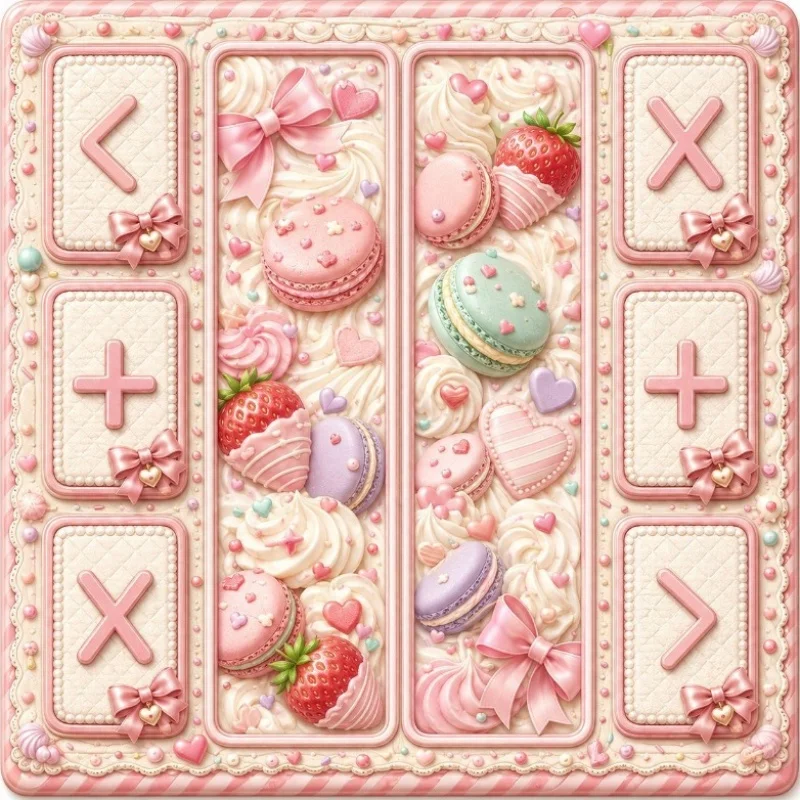 Large-sized trading table mat, featuring cute pattern design. Suitable for tabletop activities card games and creative workspace