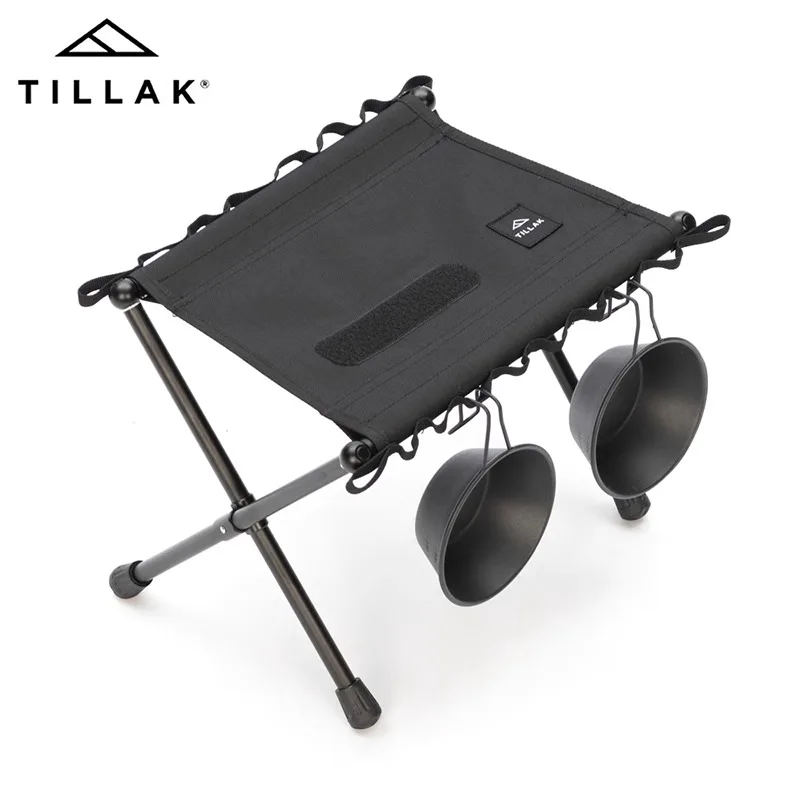 Tillak Outdoor Camping Backpack, Hiking, Little Mazar, Lightweight, Aluminum Alloy, Folding Stool, Tactical Mazar