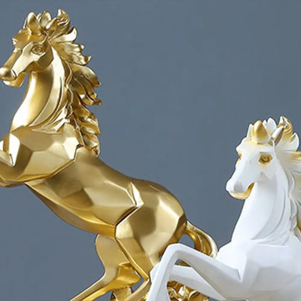 

Декоративная статуэтка лошади Wealth Art: Современное изделие ручной работы, минималистичная креативная скульптура животного для спальни
