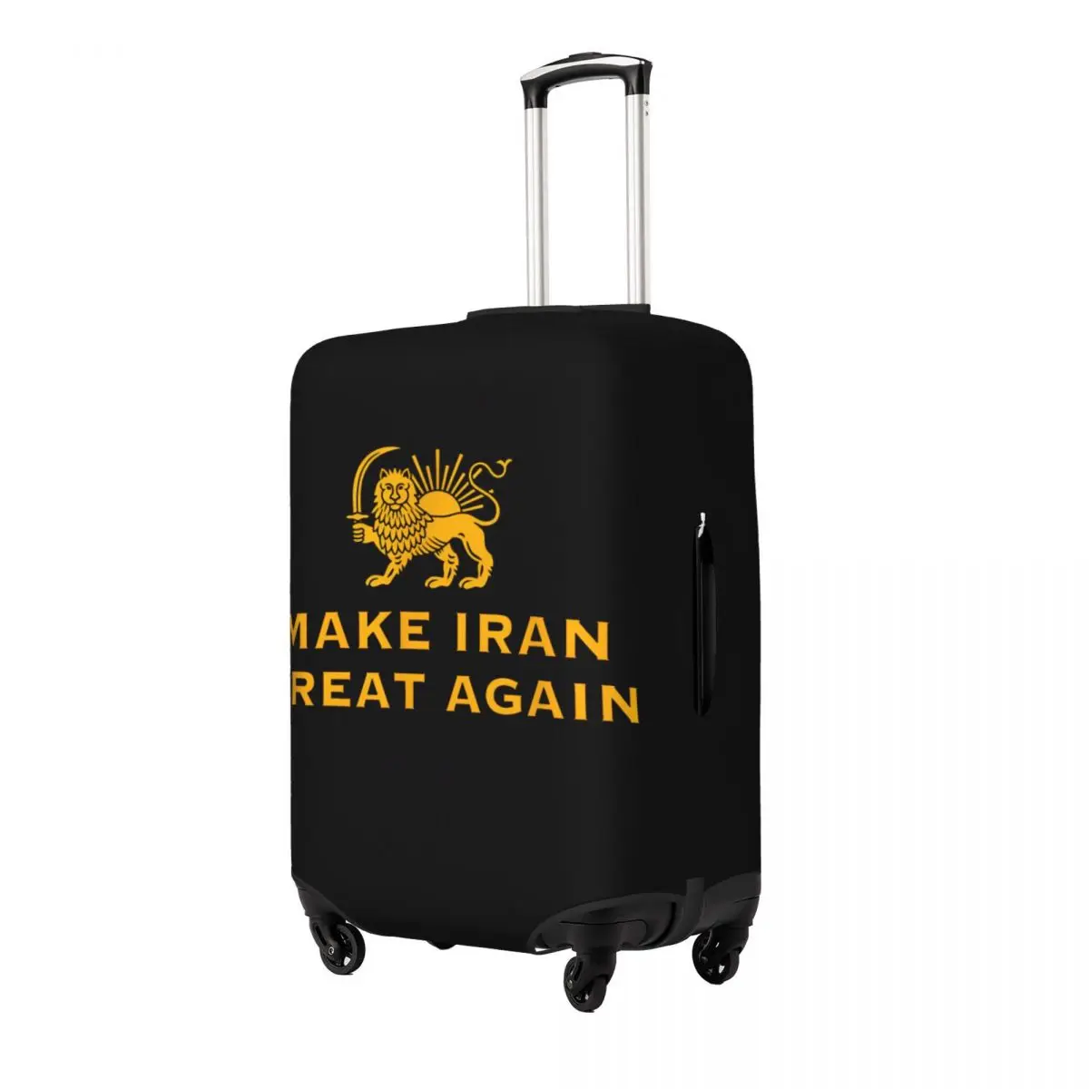 MAKE IRAN GREAT AGAIN MIGA Iran Lion Suitcase Cover Vacation Cruise Trip Strectch Luggage Supplies Protection