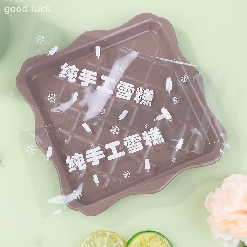 100 stks/set Food Grade Ijs zelfklevende Zakken Wegwerp Plastic Ijslolly Zakken Freeze Behandelen Transparant Ijs Ijslolly Zak