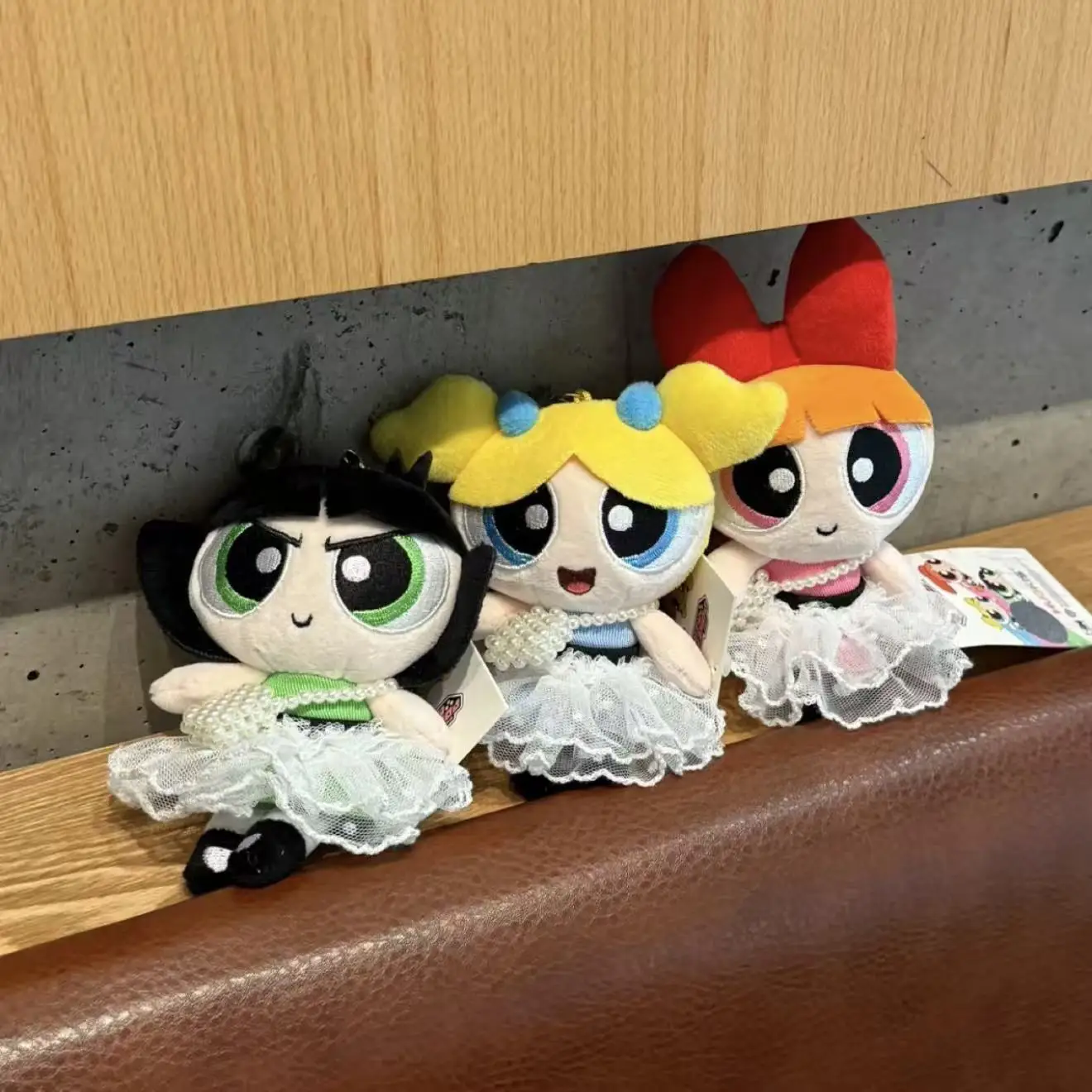 Peluche Anime Le Superchicche 12CM, Portachiavi Cartoon, Bambola Kawaii, Ciondolo per Zaino, Decorazione per Chiavi Auto, Regalo per Bambini