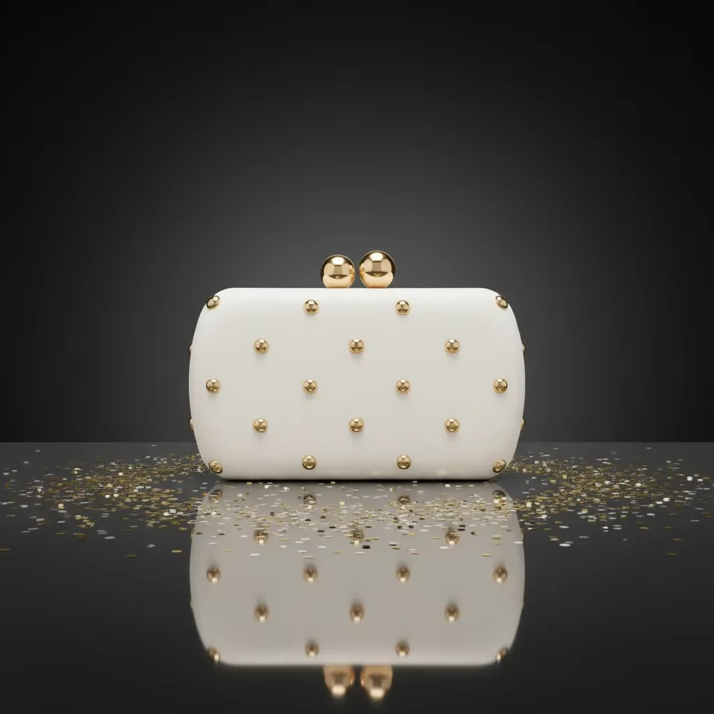 Cross-Border Foreign Trade Ladies European American Retro Fashion PU Clutch Bag Cotton Chain Strap Magnetic Clasp Wedding Dinner