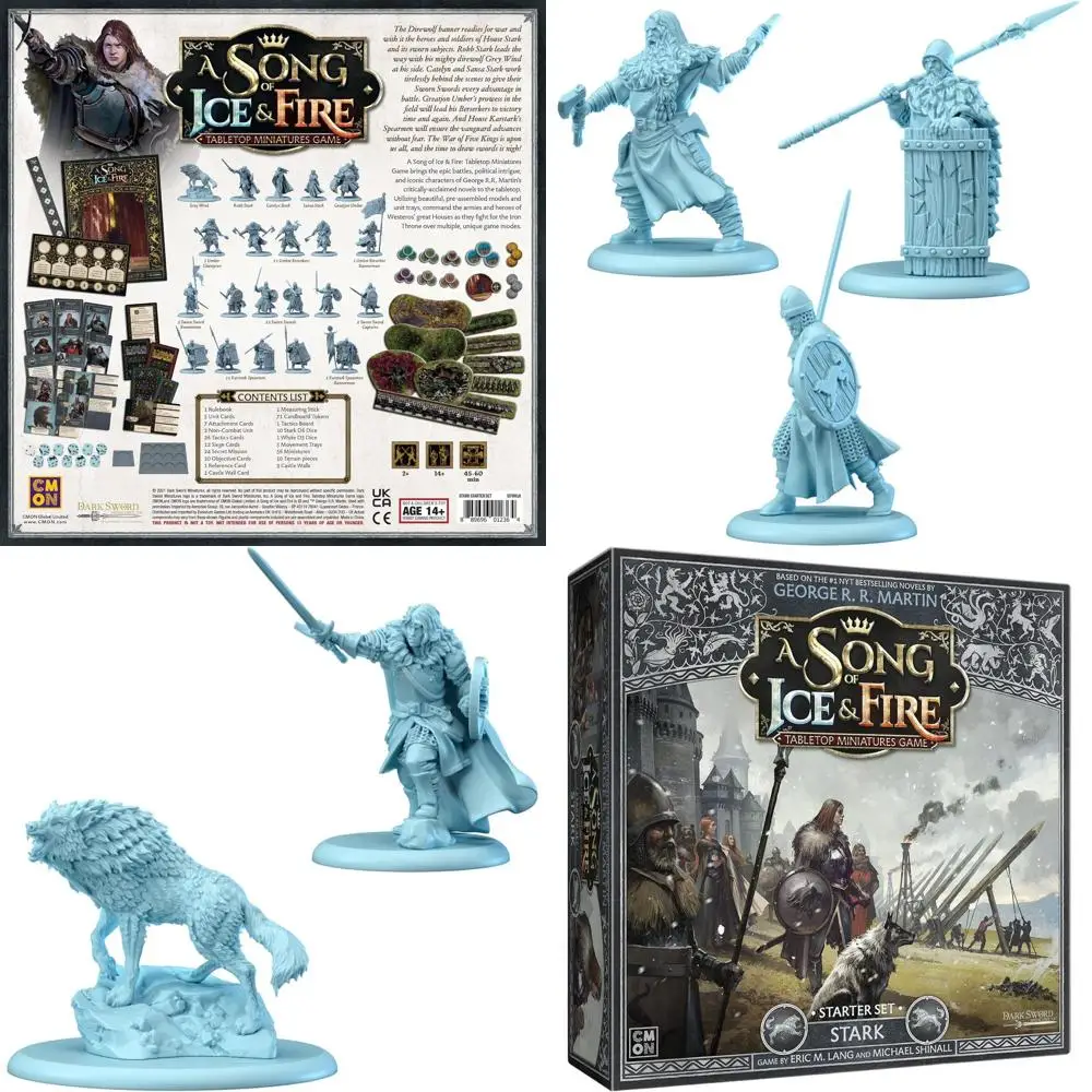 

CMON Stark Starter Set: A Song of Ice & Fire Miniatures Game for Ages 14+, 2+ Players, 45-60 Min Playtime
