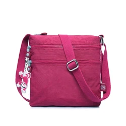 Torebka na ramię damska 2024 designerska nylonowa wodoodporna luksusowa torby boczne Crossbody dla kobiet listonoszówka Bolsa z klapką