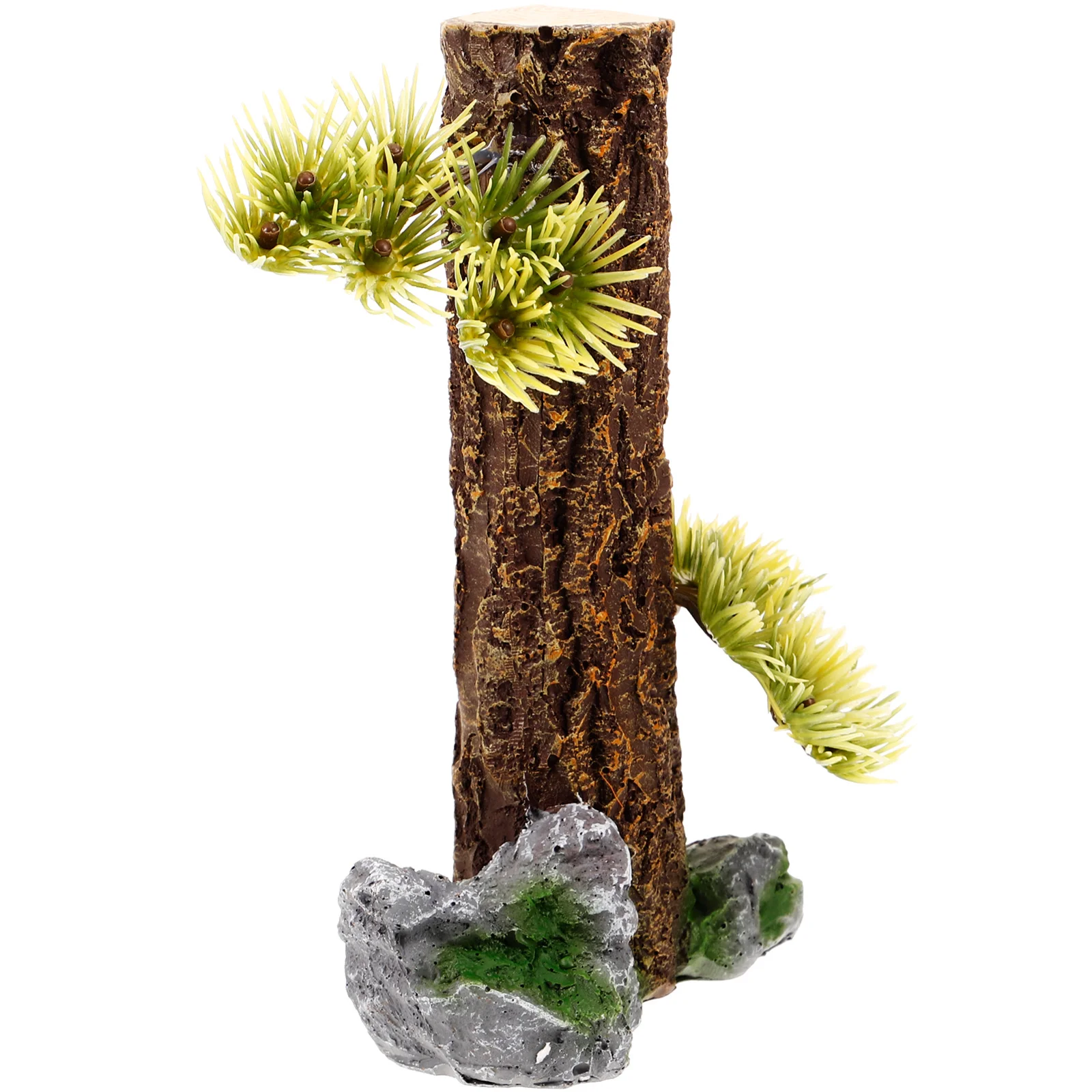 

Creative Aquarium Stump Resin Tree Trunk Lifelike Fish Tank Decor Wear-Resistant Landscape Aquarium Tree Trunk