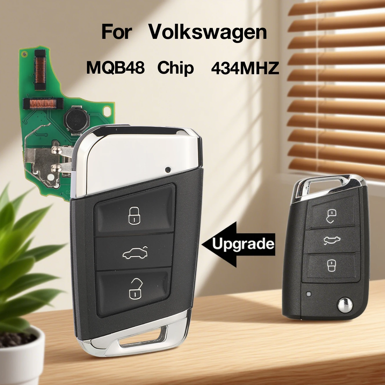 

jingyuqin Keyless go 433MHZ MQB48 Smart Remote Car Key For VW Volkswagen Passat Variant Magotan B8 Superb Skoda A7 2015-2020