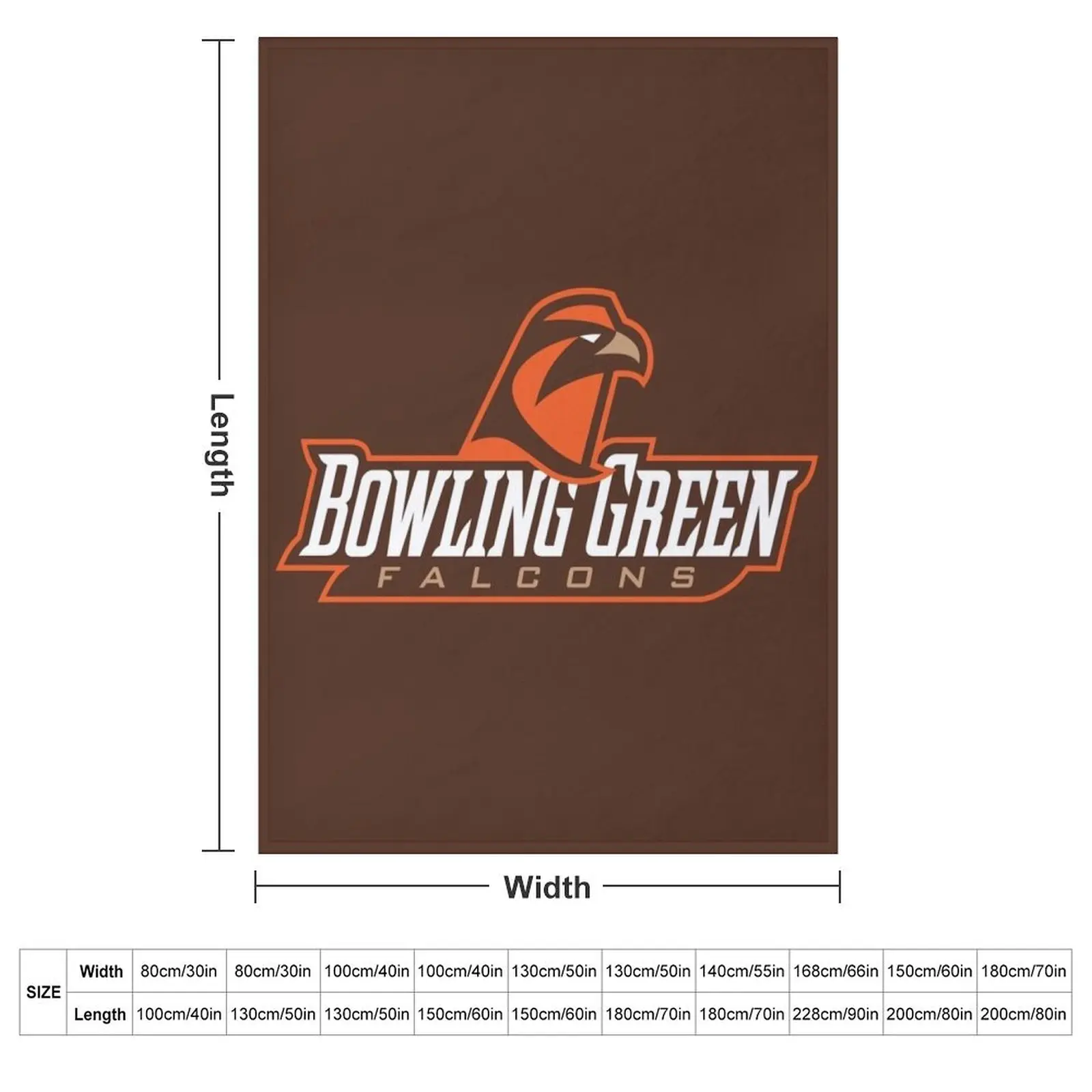 Bowling Green State University Throw Blanket christmas gifts Warm Bed covers Luxury Brand Blankets