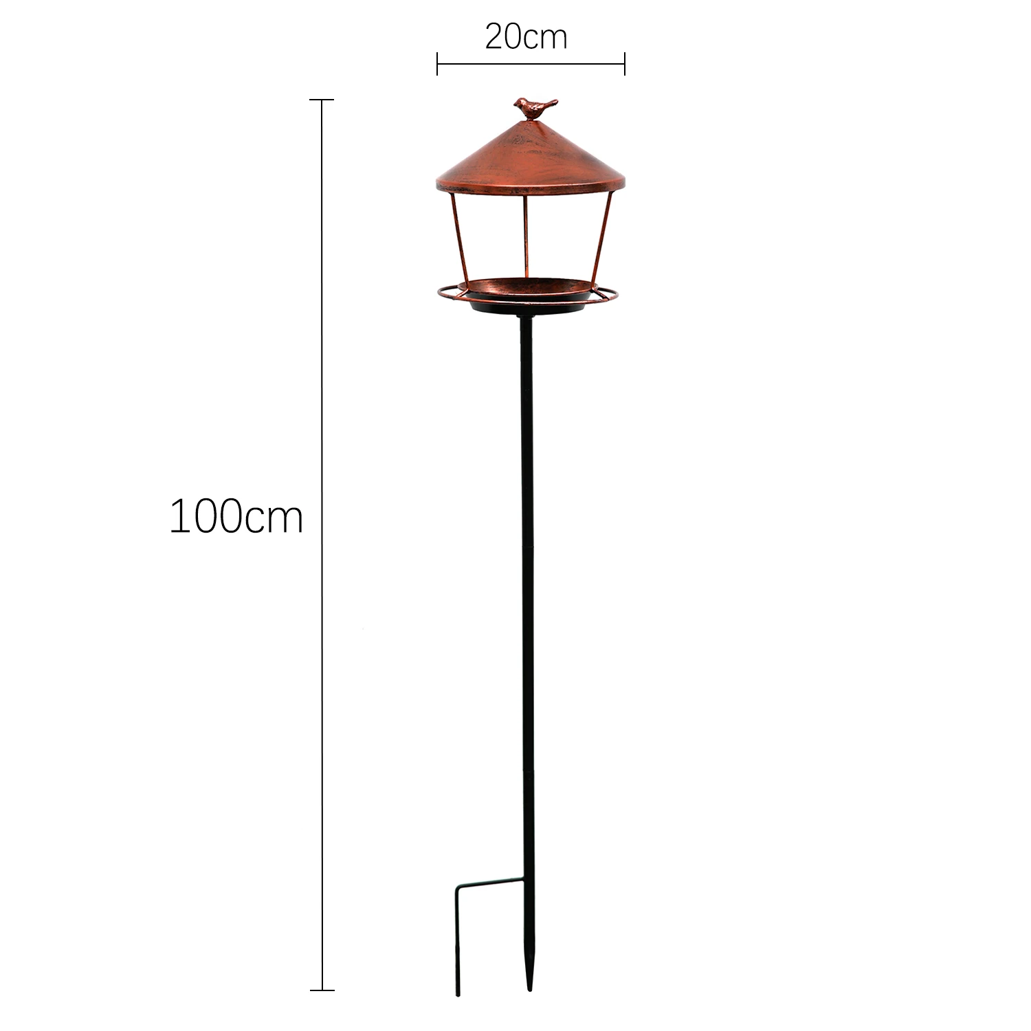Sturdy Iron Ring Bird Bath for Outdoor Garden Use Featuring Rustic Vintage Design and Ground Stake Mounting System