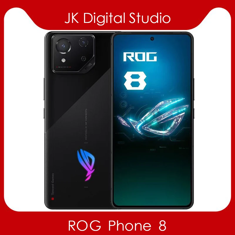 Global ROM ROG 8 5G Gaming Phone Snapdragon8 Gen3 6.78inch 165Hz AMOLED 5MP NFC 5500Mah 65W PD Charge