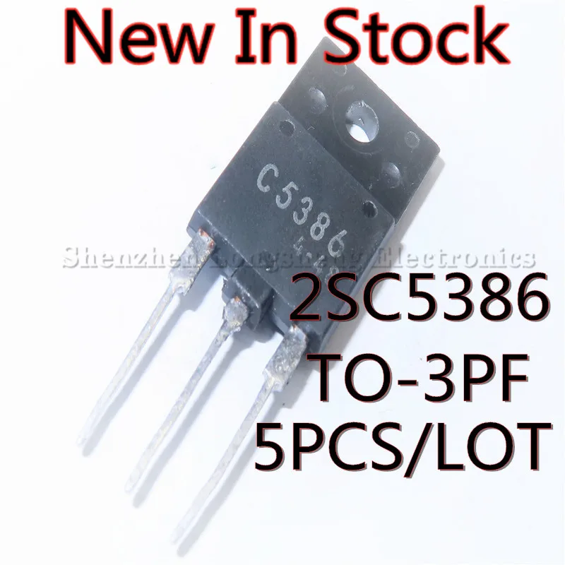 5PCS/LOT Spot 2SC5386 C5386 TO-3PF NPN Transistor Power Tube 1500V 8A  In Stock