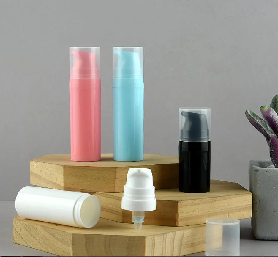 Mini butelka airless 5 ml na serum/podkład/emulsję/balsam/szampon do okolic oczu/szampon do okolic oczu, plastikowa butelka do pakowania kosmetyków