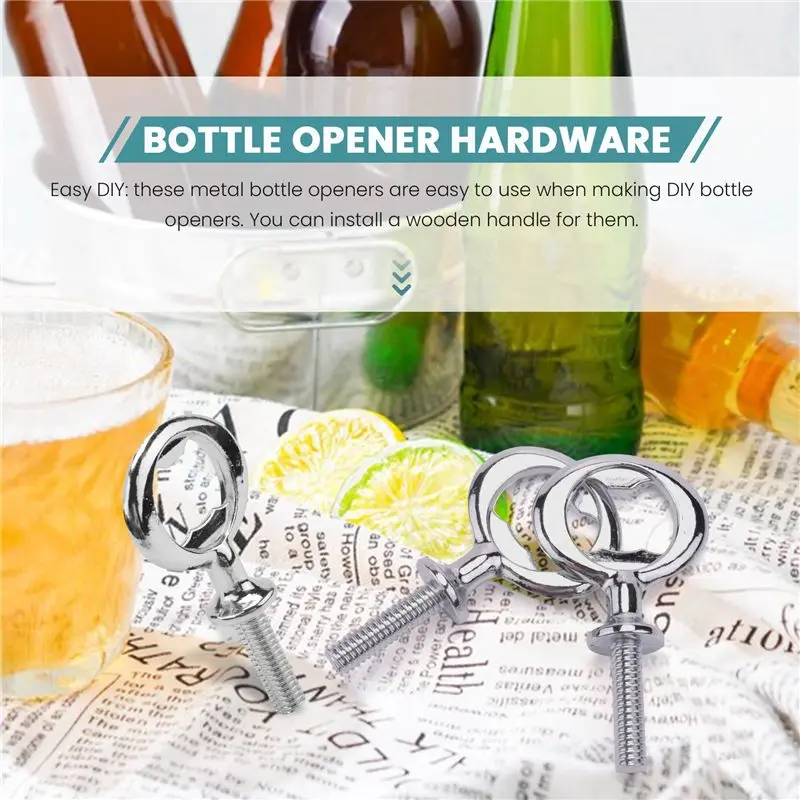 AEE4-7 Pcs Christmas Bottle Opener Bottle Opener DIY Craft Beer Bottle Opener Blank Bottle Opener For Wood Turning Project