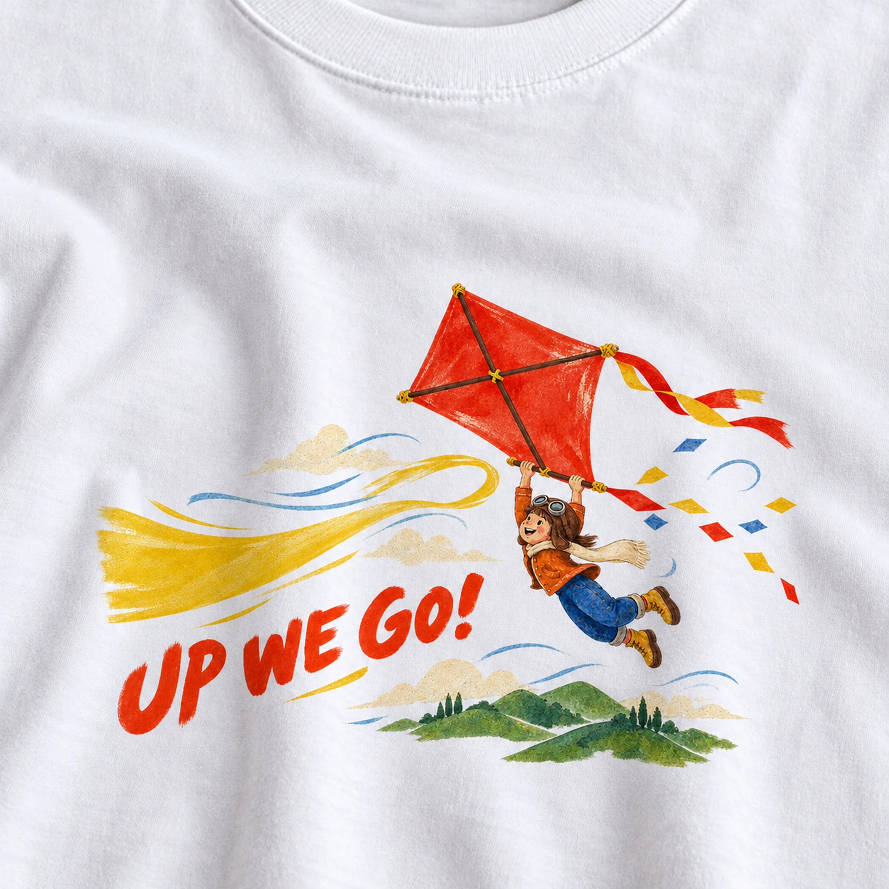 Kite Rider Watercolor T-Shirt