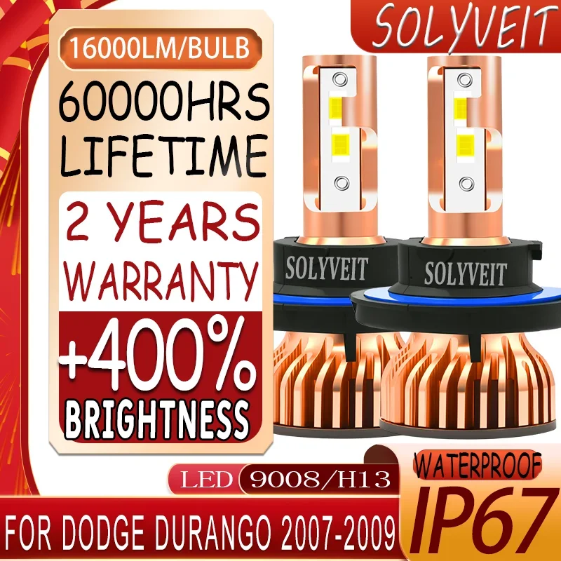

Stable and Reliable Operation 60000 Hour Lifespan Long-Lasting LED Headlight high low beam For Dodge Durango 2007 2008 2009