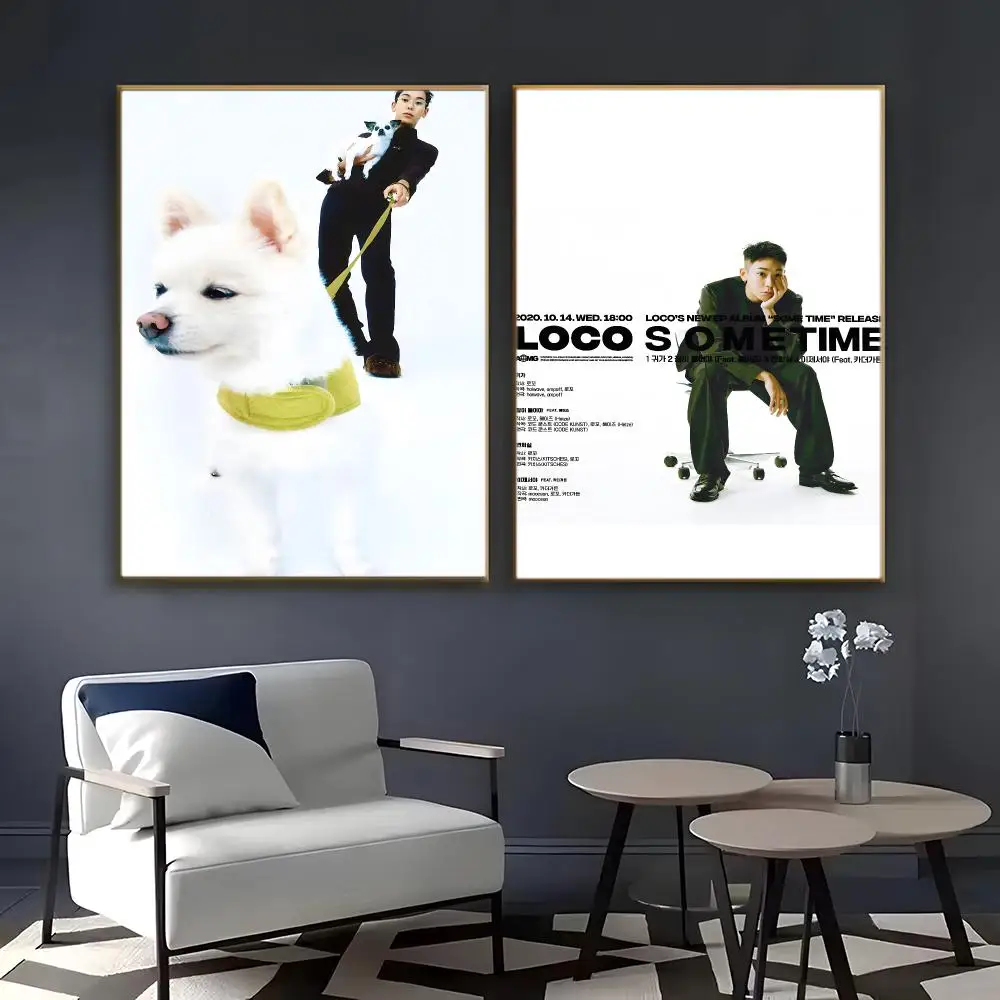 South Korea Kpop singer L-Loco Poster Pegatina artistica HD autoadhesiva impermeable para salon dormitorio - view 6