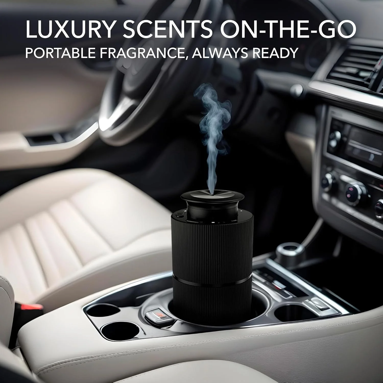 Novo design 2 em 1 usb recarregável difusor de perfume de óleo de carro botões de toque elétricos spray automático ambientador de carro