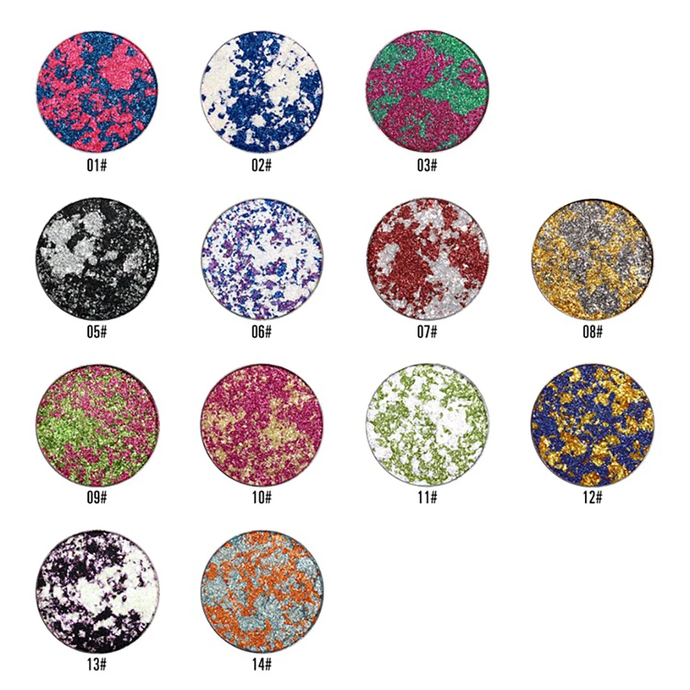 プライベートブランド アイシャドウ カスタムロゴ 26mm マルチカラー レーザーアイシャドウ カメレオン ハイシャイン ダイヤモンド ハイライト 防水メイク