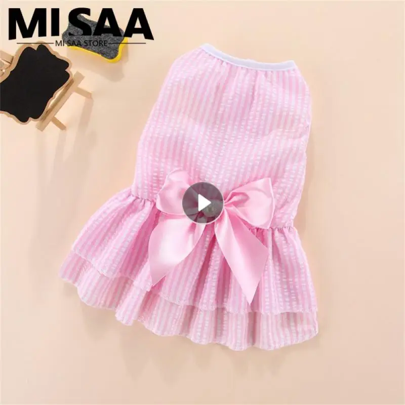 Summer Cat Dress Durable Unique Polyester Best Selling 6 Sizes High Demand Pet Clothes For Dogs Pet Skirt Soft Material Lovely