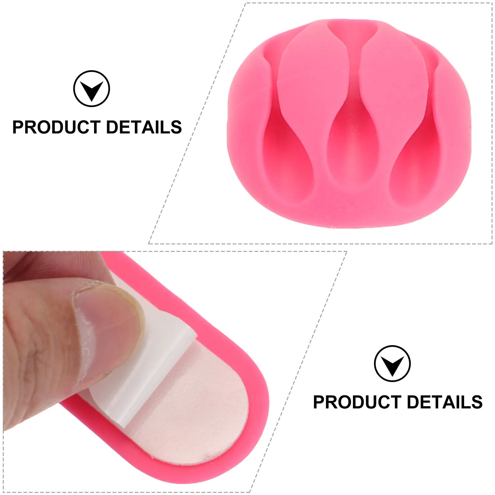 

20pcs Cable Clips Cord Holders Adhesive Wire Organizers Home Office Power Usb Audio Cords Self-Adhesive