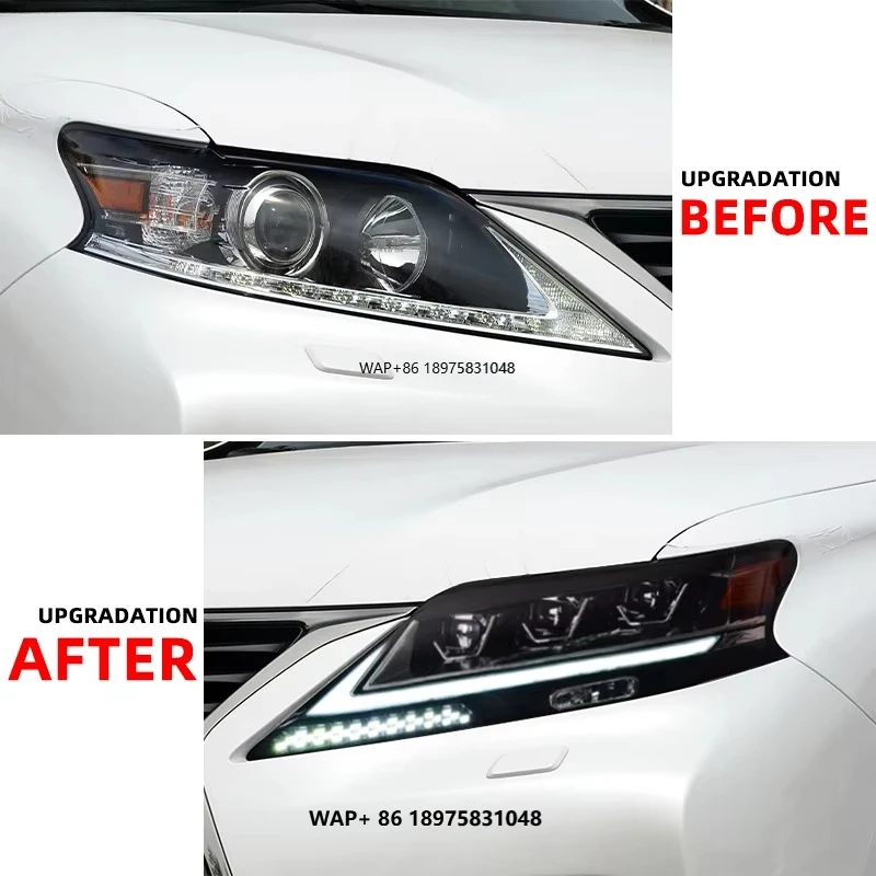 

for Lexus-RX 270 RX 350 300 Headlights 2009 2010 2015 Front Lamp Plug and Play LED Head Lamp Light 3 Lens Projectors
