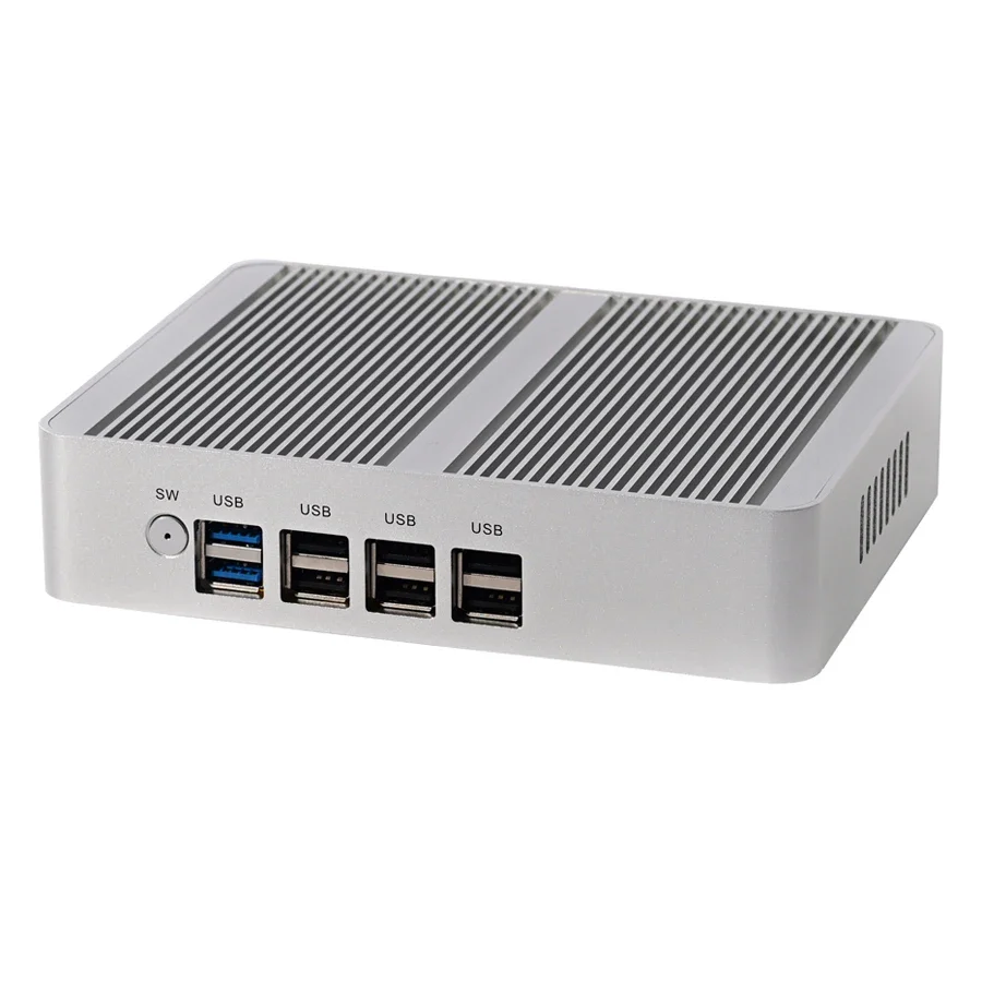 Nuovo N100 Palm Fanless Mini PC Intel Quad Core 12a generazione CPU 3 * Display Computer 2 * HDMI 1 * DP 2 * LAN Router morbido Windows11 Firewall