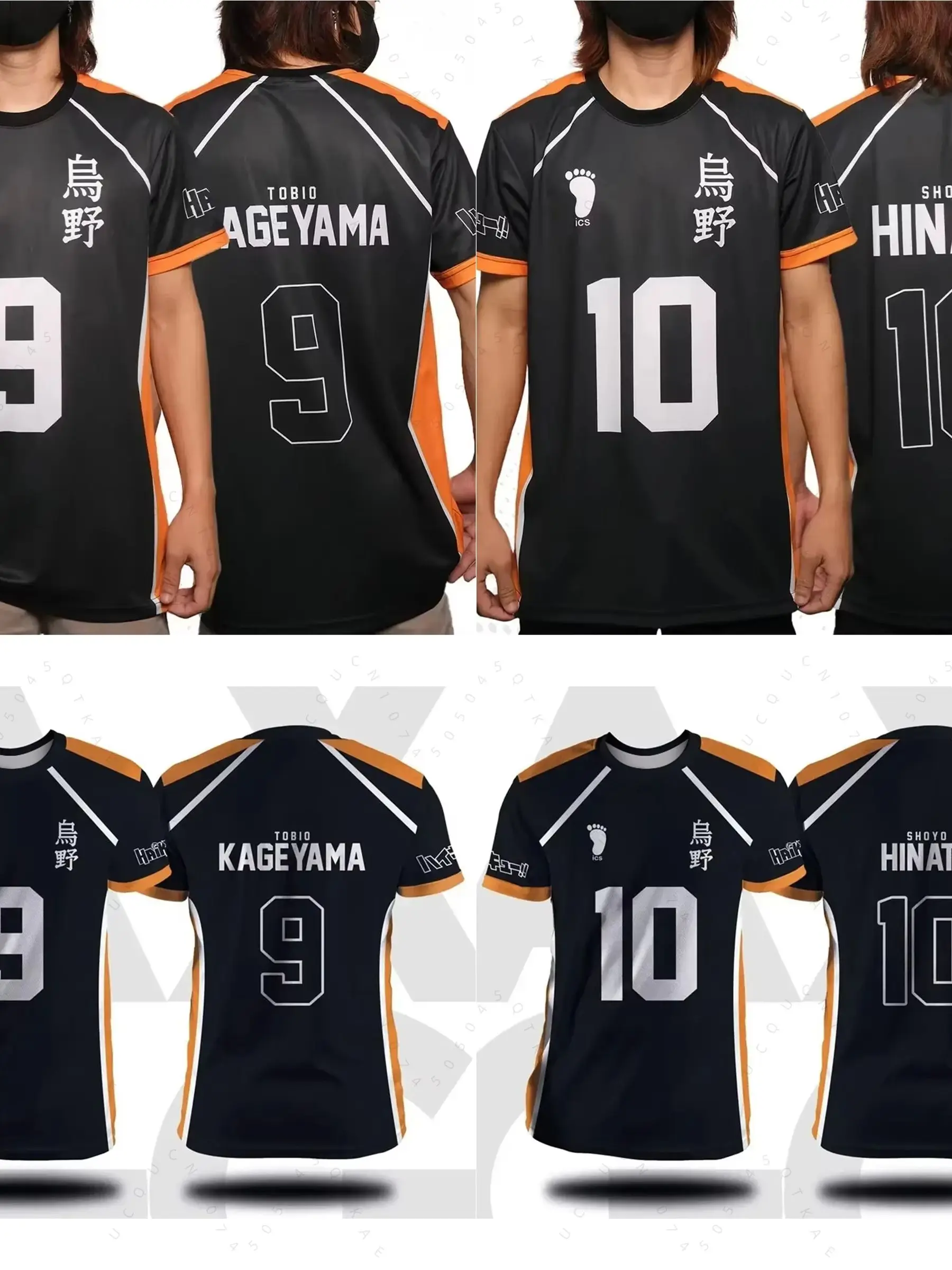 AliExpress Hot Toys Haikyuu Fukurodani Hinata Cartoon Anime Cosplay Men Jersey Short Sleeve Kids Tee Clothing Unisex Top Fashion Men Cycling T-Shirt