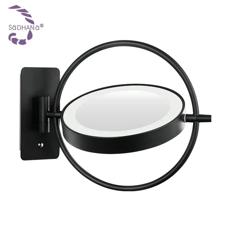 Espejo lateral doble inteligente para baño, superventas, con luces, espejo de baño de tocador LED iluminado con Sensor táctil