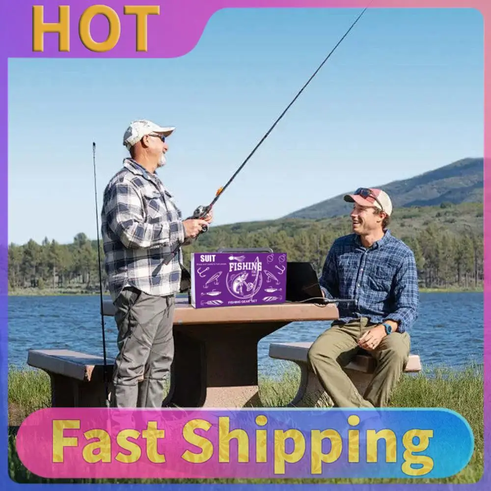 

Fishing Lure Set Soft and Hard Bait Jig Hooks Swivels for Saltwater Freshwater Fishing Accessories