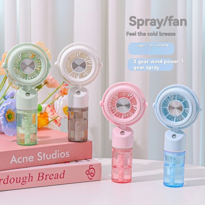 Summer New Mini Handheld Small Fan USB Charging Silent Portable Phone Stand Desktop Fan