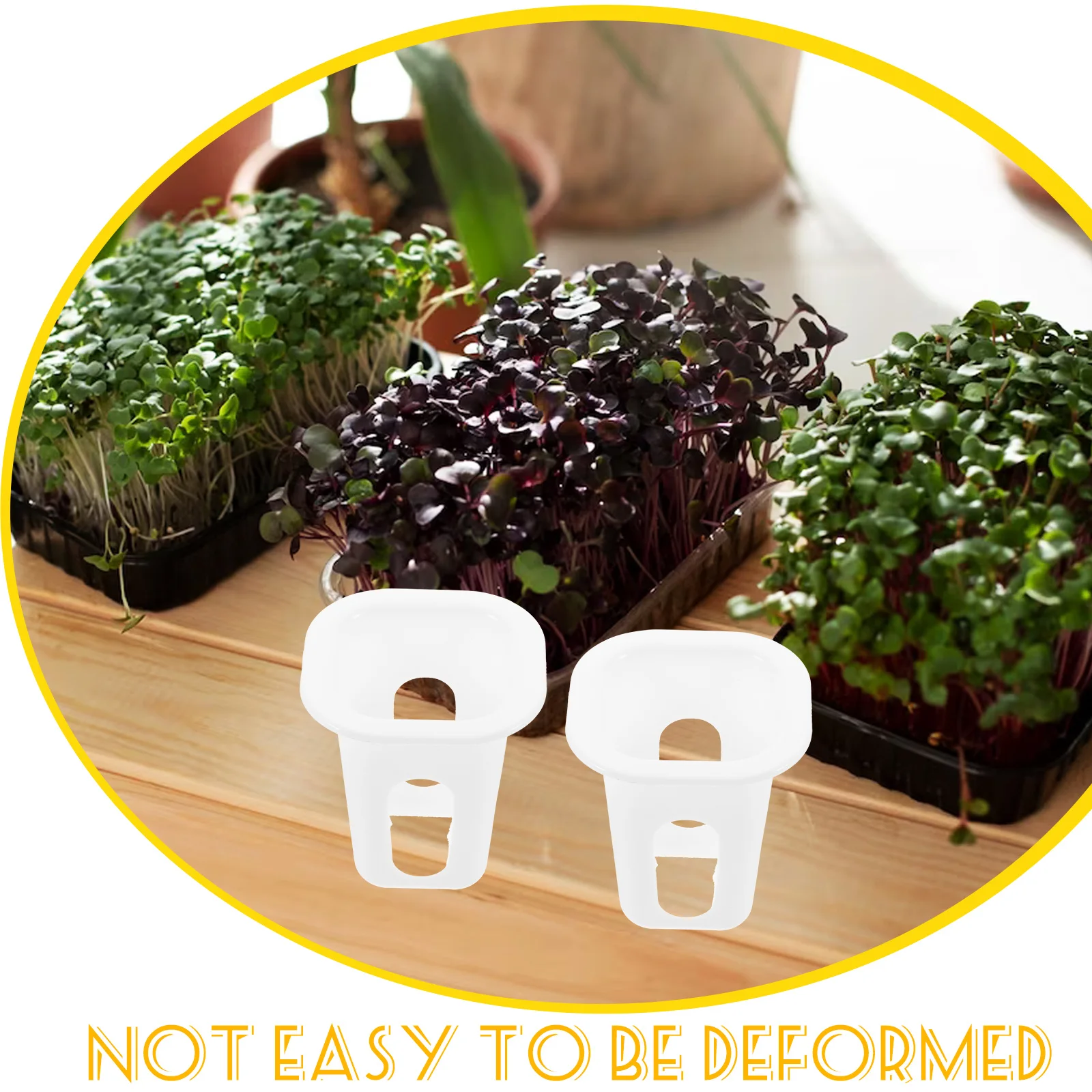 

50pcs Square Pp Plastic Hydroponic Planting Baskets For Indoor Garden Drainage Holes Soilless Culture Pots Vegetable