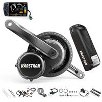Varstrom x Tongsheng 250W 500W 750W 1000W TSDZ2B TSDZ8 Ebike kit 36V 48V Engine Torque Sensor Mid Motor Ebike Lithium Battery