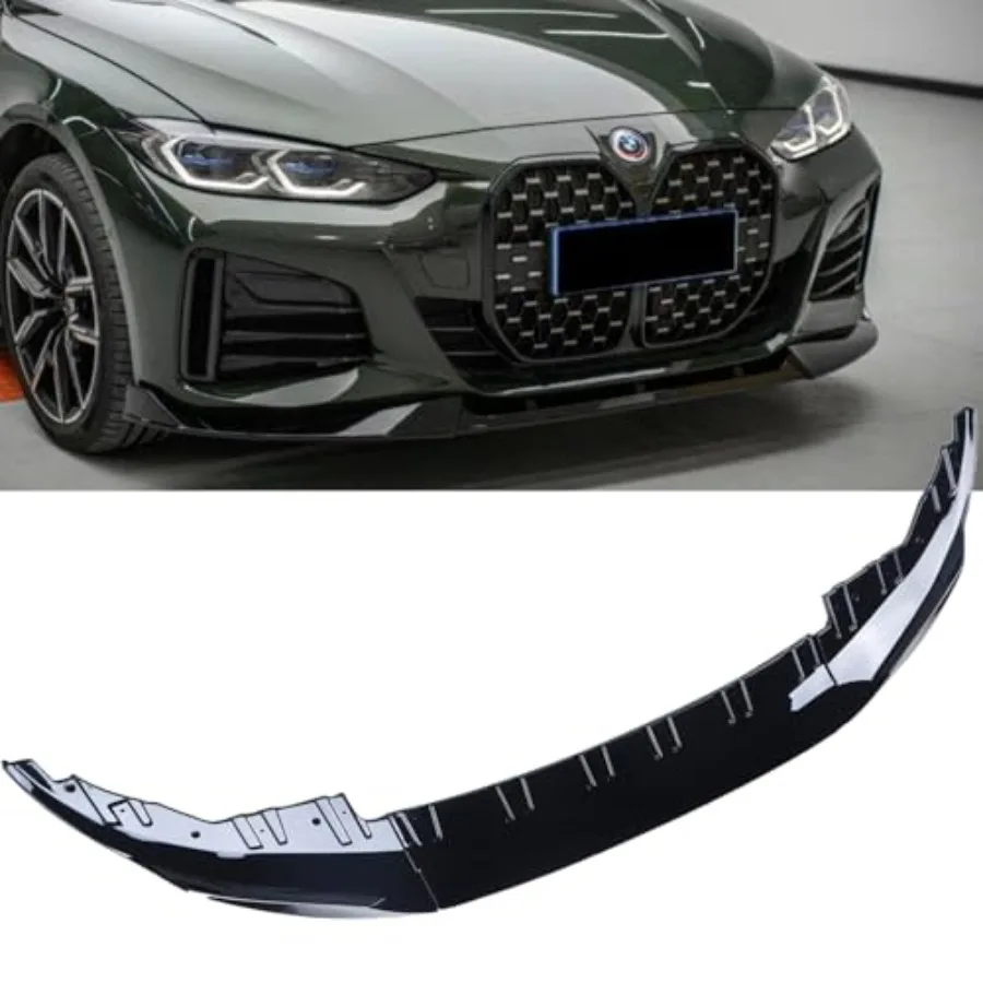 3 قطعة المصد الأمامي الشفاه المفسد عدة لسيارات BMW 4 Series G24 G26 420i 430i I4 M50 M Sport 4Doors G22 G23 M440i 2020 2021 2022 2023 20