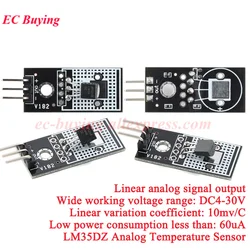 20Pcs/1pc LM35DZ LM35D LM35 Analog Temperature Sensor Module High Voltage Electronic Building Blocks Smart Car For Arduino