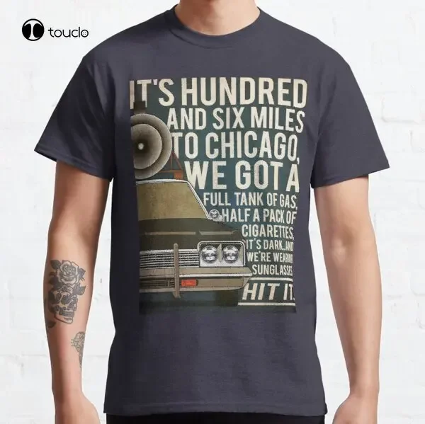 Blues Brothers Classic T-Shirt Tee Shirt Custom Aldult Teen Unisex Digital Printing Fashion Funny New Xs-5Xl