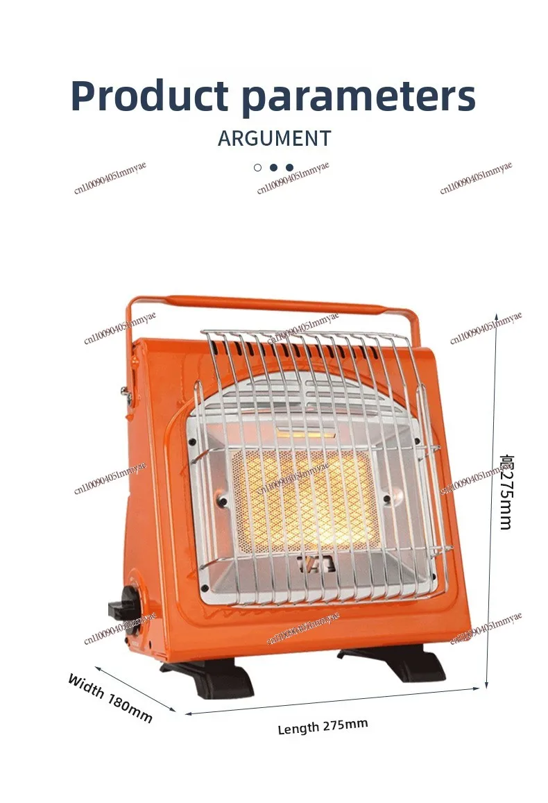 Portable Heater Outdoor Portable Camping Stove for Wild Camping Fishing Car Indoor Tent