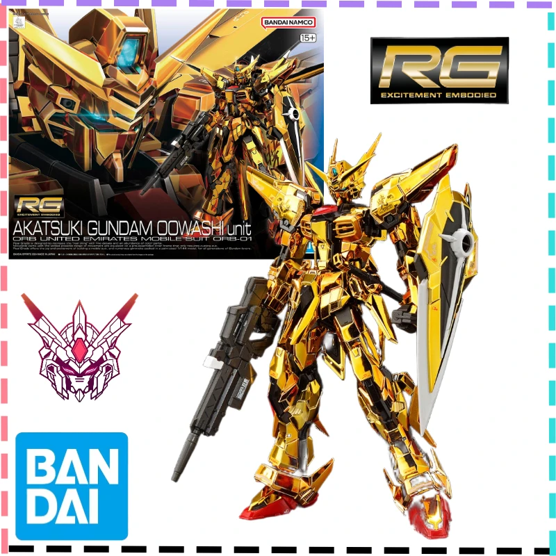 

In Stock Bandai Original Gundam RG 1/144 Dawn Assembling Model Collect Holiday Gifts Ornaments Mecha Figures Trendy Fun Toys
