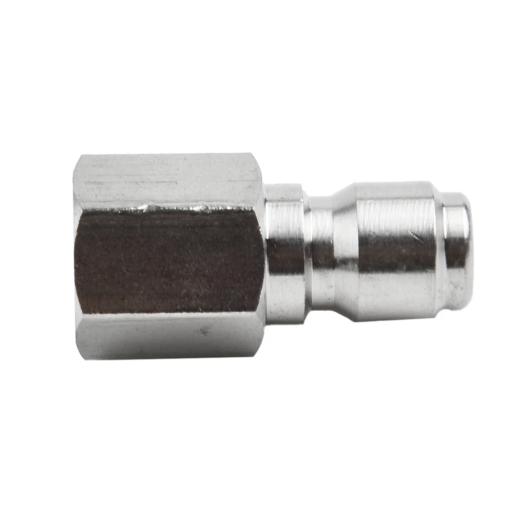 

Parts Coupler Plug Pressure Washer Quick Connect Brass+Stainless Steel Connectors Male G3/8 To 3/8/ 14.8mm To 3/8