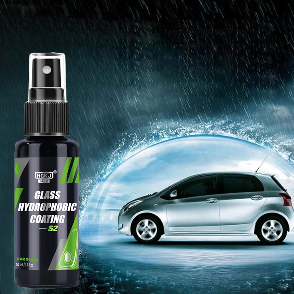 Water Repellent Spray HGKJ 2 Anti Rain Coating For Car Glass Hydrophobic Anti-rain Liquid Windshield Mirror Mask Auto Chemical