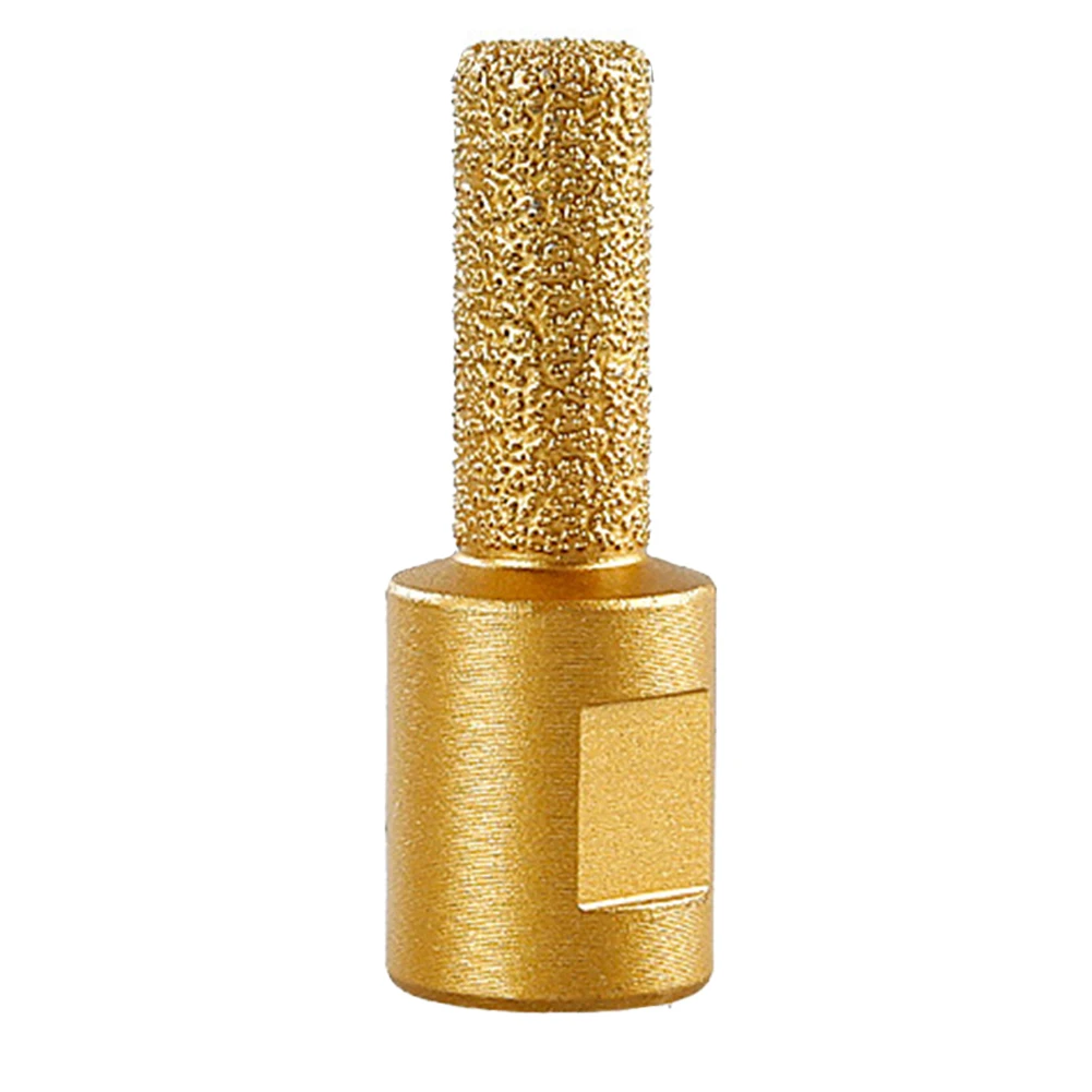 M10 Vacuum Brazed Diamond Stone Core Drill Bit Slotting Trimming Tool Angle Grinder Clearing Granite Marble Brick Profile Router