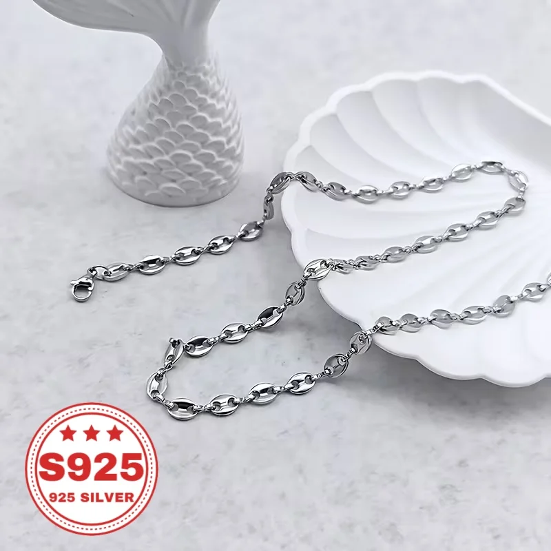 925 Sterling Silver Handcrafted pig nose Button Necklace, Perfect as a Gift for Men, Women, Wives, Girlfriends, and Mothers on Anniversaries, Birthdays, Holidays, and Special Occasions. Buy Three, Get One Free.