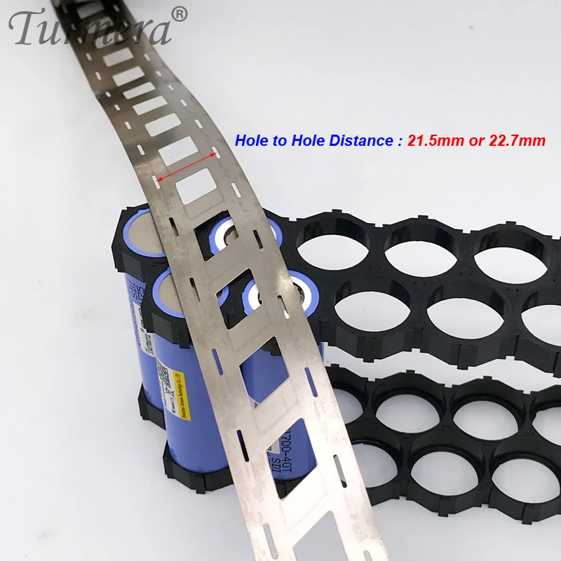 Turmera 0.15ミリメートル10メートル21700バッテリー斜め2 1080p溶接ニッケル穴に穴距離21.5ミリメートル22.7ミリメートル転位ブラケット使用